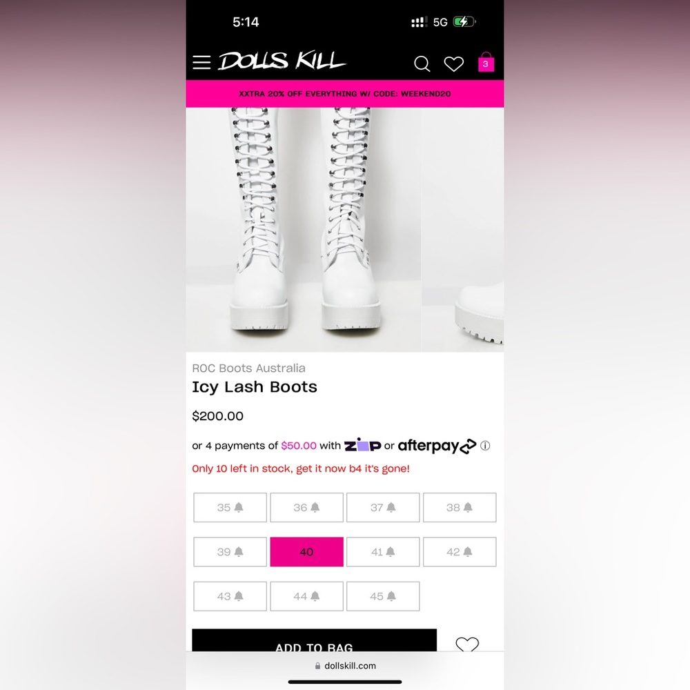 ROC Australia Lash Boots